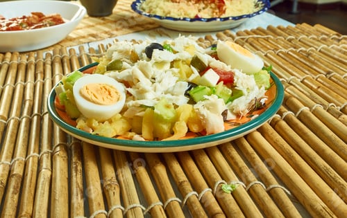 Preview: Portuguese Salad With Cod, Potatoes - Bacalao Or Bacalhoada