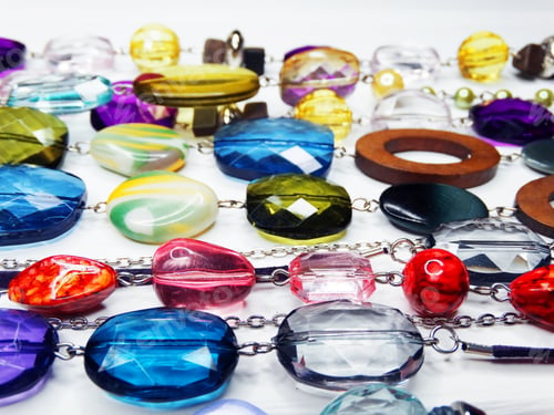 Preview: Jewelry Beads With Bright Colorful Crystals Luxury Fashion Accessory Background