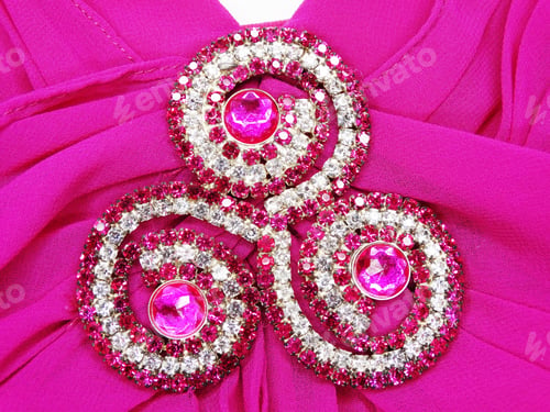 Preview: Jewelry Brooch Love Valentine'S Day With Satin Background