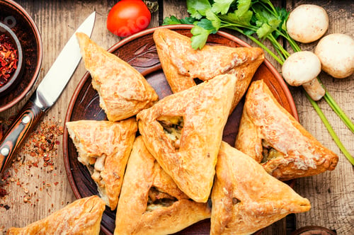 Preview: Kurnik,Russian Pie Stuffed With Chicken And Mushrooms.Wedding Russian Food