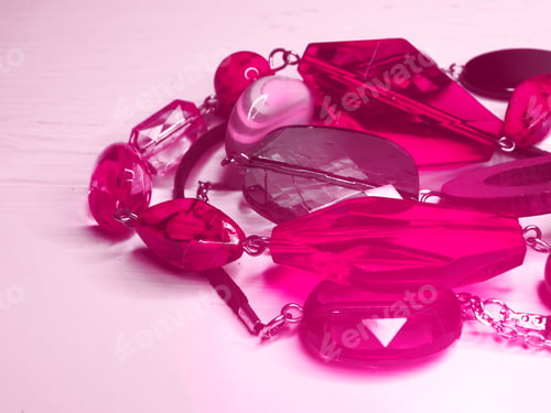 Preview: Jewelry Beads With Bright Colorful Crystals Luxury Fashion Accessory Background