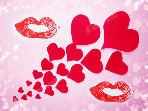 Preview: Greeting Card Love Valentine'S Day With Hearts