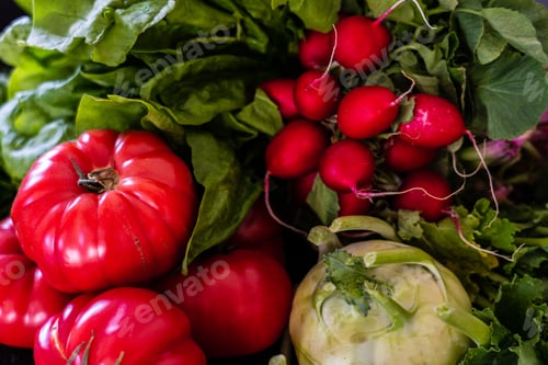 Preview: Raw Colorful Vegetableas On Table