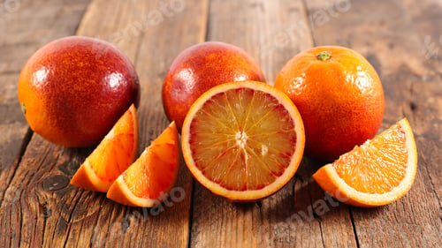 Preview: Red Orange Slices And Half