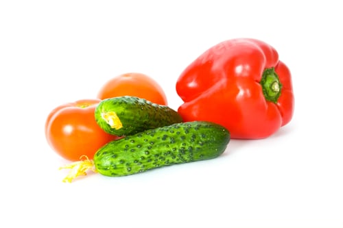 Preview: Cucumber Pepper On A White Background