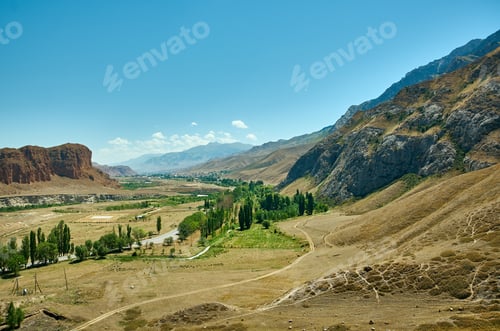 Preview: Canyon Kekemeren , Naryn Region, Tian Shan Mountains In Kyrgyzstan, Central Asia,