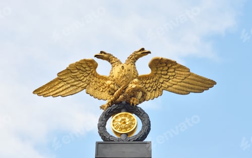 Preview: Double-Headed Eagle - The Emblem Of The Russian Empire On The Gate Of The State Russian Museum In