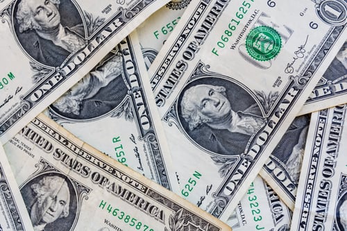 Preview: One Dollar Bill Background Macro Currency Money