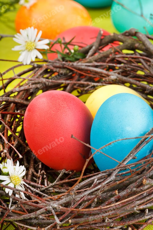 Preview: Easter Eggs In A Nest