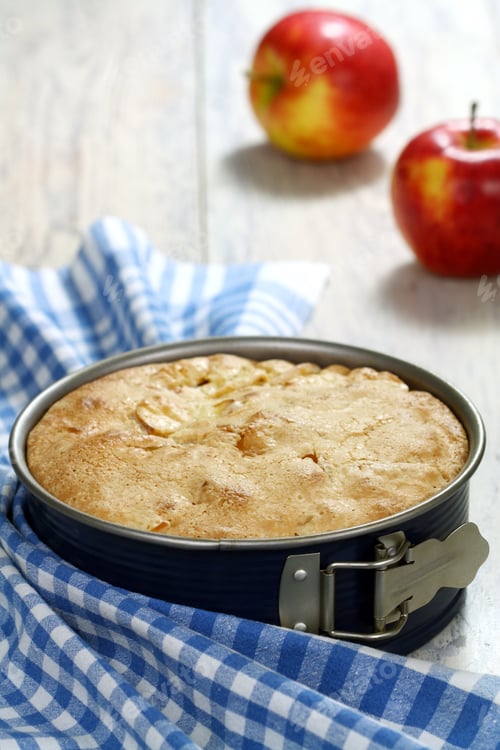 Preview: Apple Pie On A Wooden Table