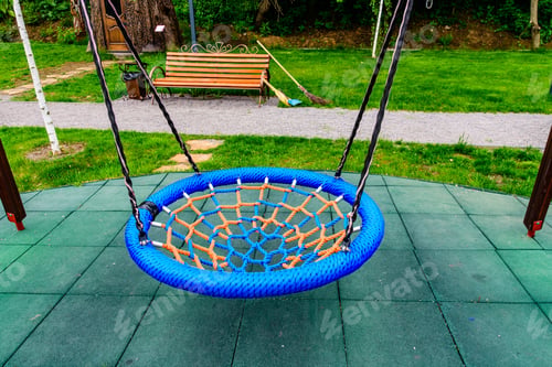 Preview: Rope Swing On Children Playground In City Park