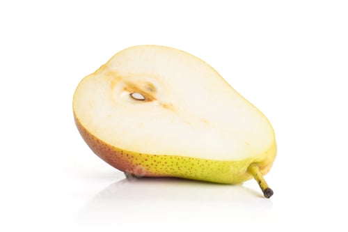 Preview: Fresh Raw Red Pear Isolated On White