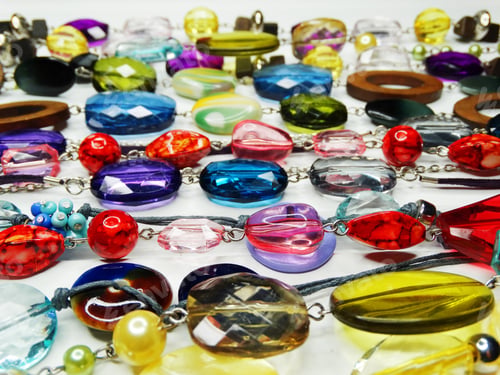 Preview: Jewelry Beads With Bright Colorful Crystals Luxury Fashion Accessory Background