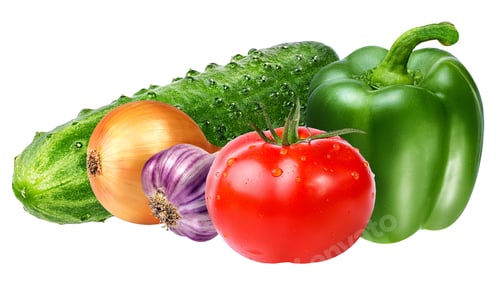 Preview: Fresh Vegetables Isolated On White