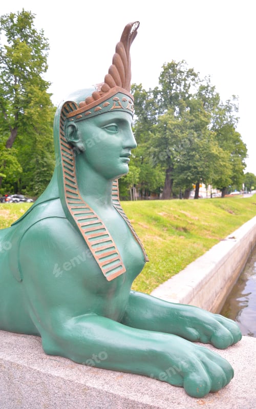 Preview: Sphinx On The Neva River Embankment In St.Petersburg, Russia.
