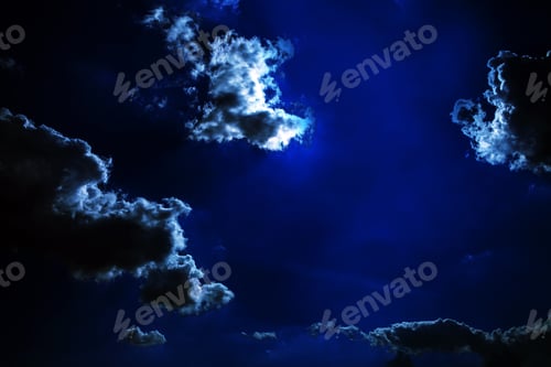 Preview: Night Sky With Stars And Moon