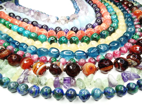 Preview: Semigem Necklace With Bright Crystals Jewellery