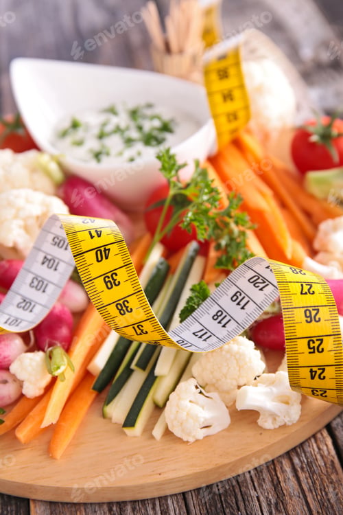 Preview: Salad And Sauce With Tape Meter