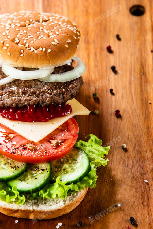 Preview: Asty Burger On Cutting Board