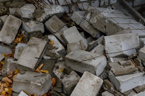 Preview: Damaged Brick Walls Of The Residential Building