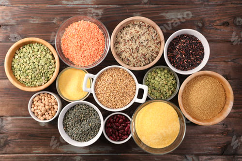 Preview: Set Of Legumes- Beans, Lentils, Chickpea, Rice