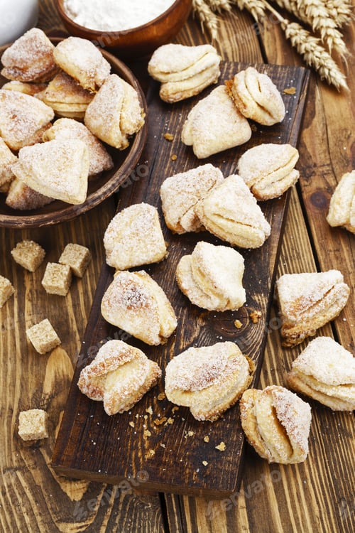 Preview: Homemade Cookies With Cottage Cheese On The Table