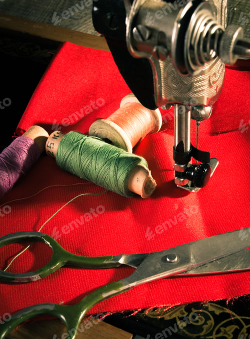 Preview: Sewing. The Sewing Machine And Tools.