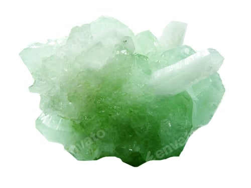 Preview: Aquamarine Quartz Semigem Geode Crystals Geological Mineral Isolated