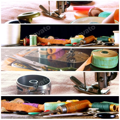 Preview: Collage Of Sewing Photos .