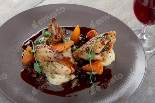 Preview: Plated Chicken Dinner