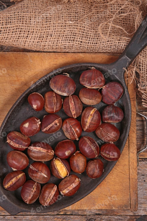 Preview: Grilled Chestnut On Pan