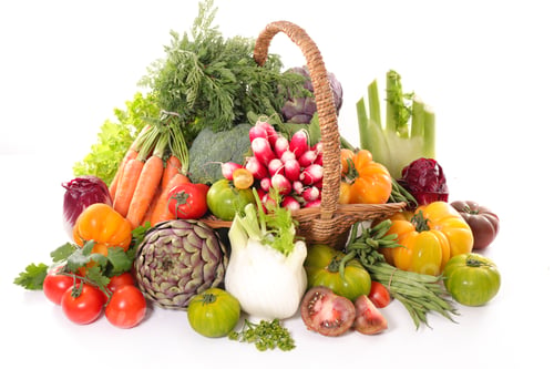 Preview: Raw Vegetable Isolated On White