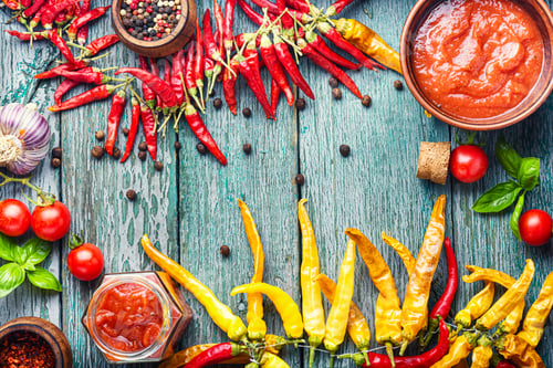 Preview: Spicy Hot Chili Sauce With Of Chilli Pepper