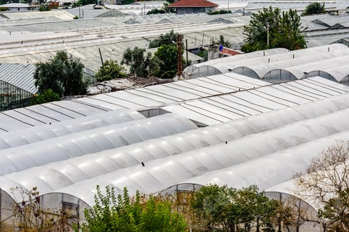Preview: Many Greenhouses In Town. Antalya Province, Turkey