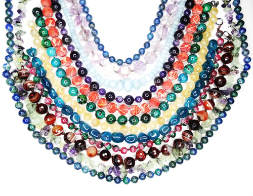 Preview: Semigem Necklace With Bright Crystals Jewellery