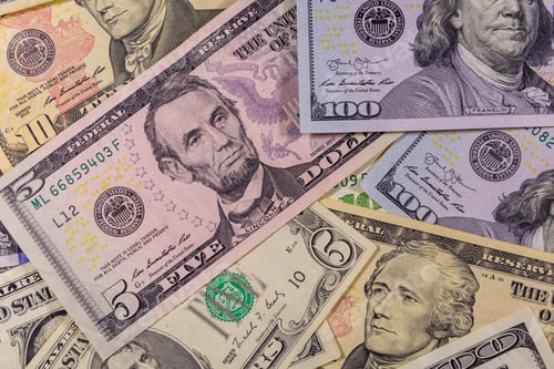 Preview: United States Currency featuring Historical Portrait Art