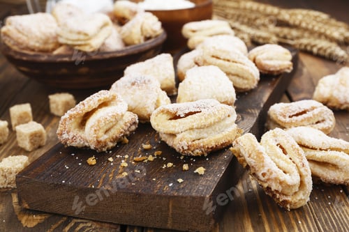 Preview: Homemade Cookies With Cottage Cheese On The Table