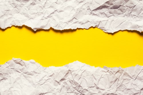 Preview: Torn Paper With Space For Text On Yellow Background