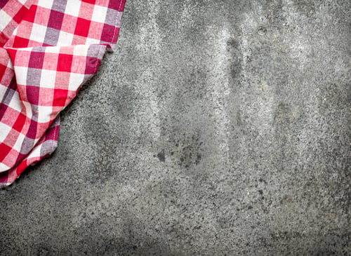 Vista previa: Serving Background. Textile Napkin. On Rustic Background.