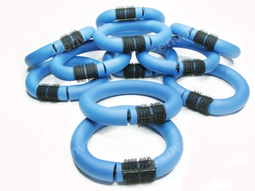 Preview: Collection Of Blue Flexible Hair Rollers