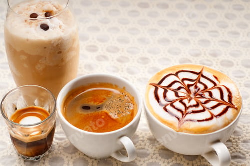 Preview: Group Selection Of Different Italian Coffee Type
