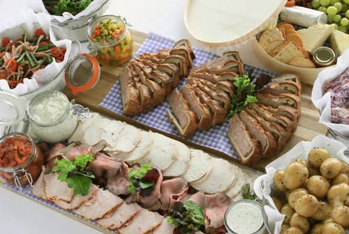 Preview: Cold Meat Buffet Selection Food