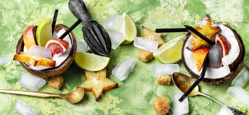 Preview: Tropical Cocktail Of Coconut Juice,Lime,Orange And Carambola