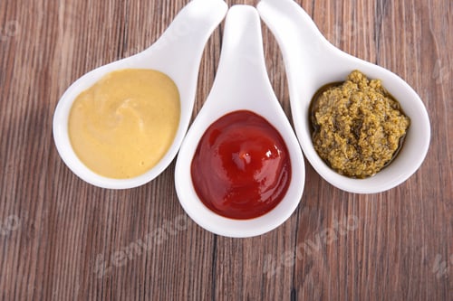 Preview: Mustard,Ketchup And Pesto Sauce