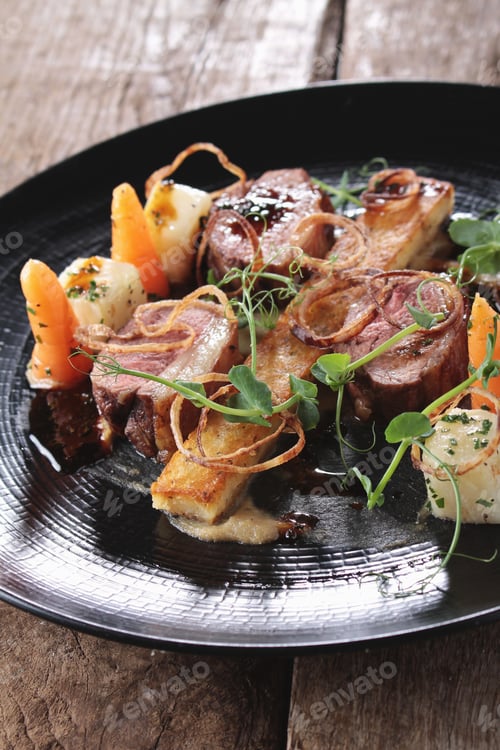 Preview: Plated Lamb Dinner