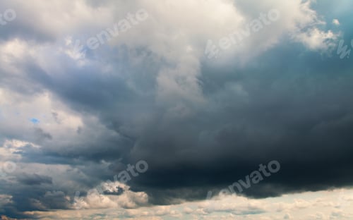 Preview: Blue Sky With White Clouds Background