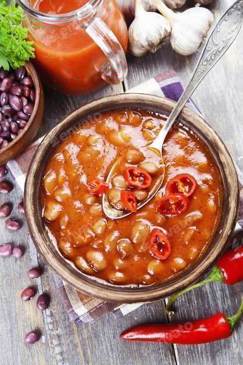 Preview: Soup With Red Bean And Chili Pepper