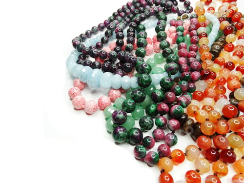 Preview: Jewelry Semiprecious Beads Made Of Geological Minerals
