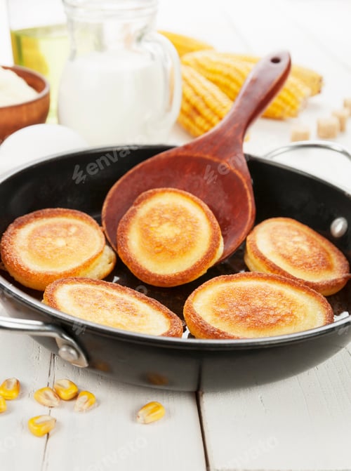 Preview: Pancakes With Corn Flour On The Table