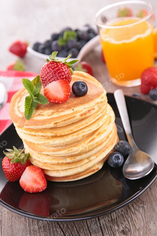 Preview: Pancakes And Fruits